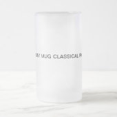 Unique design frosty glass mug (Center)