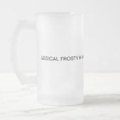 Unique design frosty glass mug (Left)