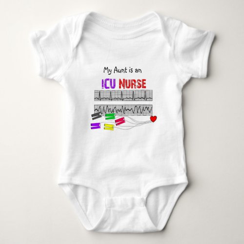 Unique Design ICU Nurse Gifts Baby Bodysuit