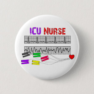 Unique Design ICU Nurse Gifts Button