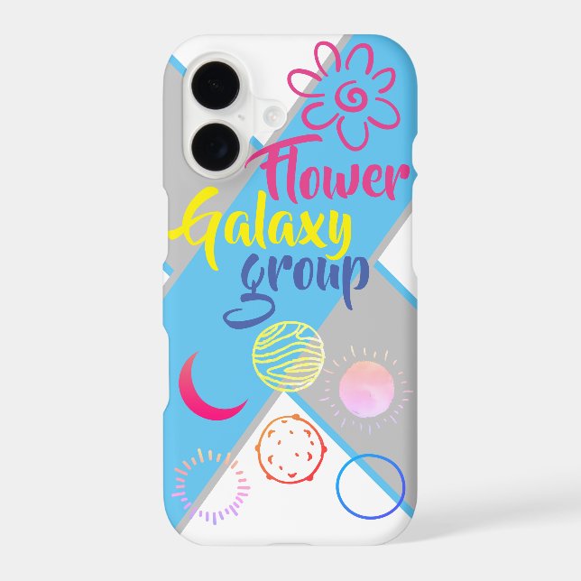 Unique Design of Flower Galaxy Group Iphone Case (Back)