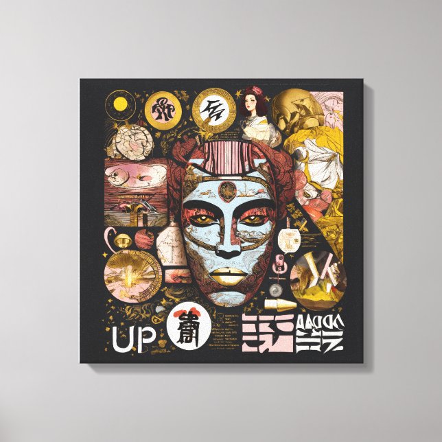 “Unique  Design Wrapped Canvas – Modern Wall art " (Front)
