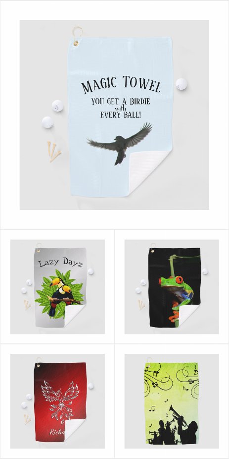 Unique Designed Golf Towels 