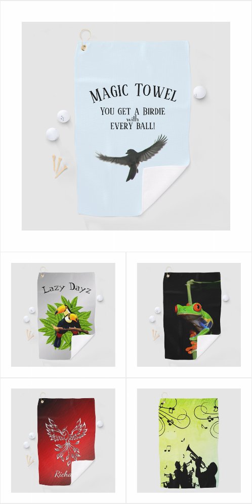 Unique Designed Golf Towels 