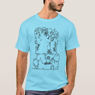 Unique designer art t-shirt with hand drawn design