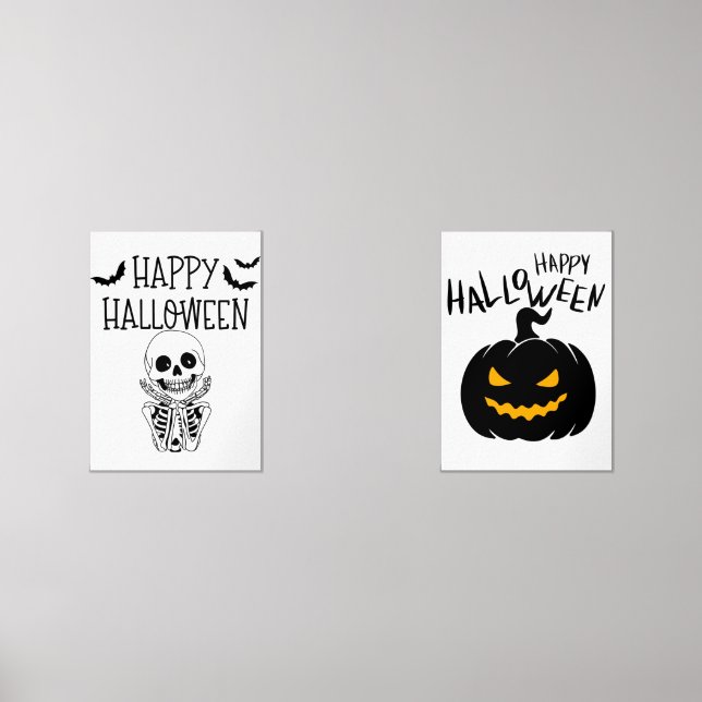 Unique Designs for Halloween Wall Art Sets (Front)