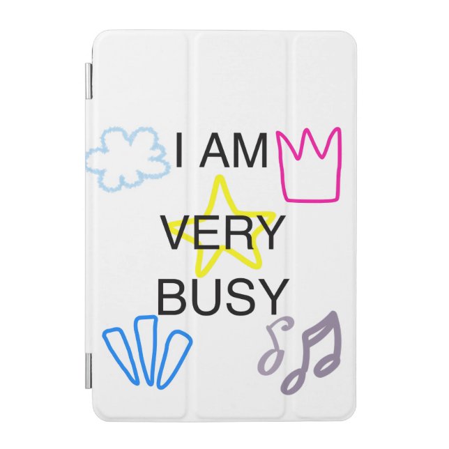 Unique Designs Iam Very Busy iPad Mini Cover (Front)