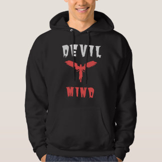 Unique Devil Mind Hoodie - Edgy Graphic