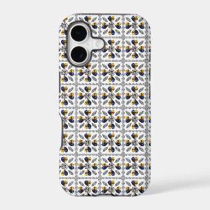 Unique Diamond Art, Yellow Blue in Heart iPhone 17 Case