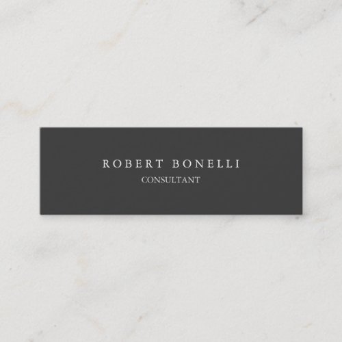Unique Different Persoonal Grey Sophisticated Mini Business Card