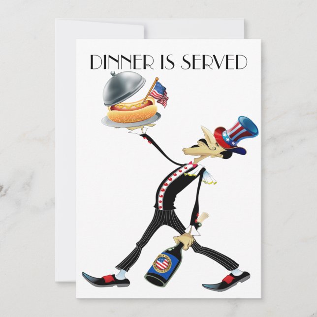 Unique Dinner / Gathering Version 3 Invitation (Front)