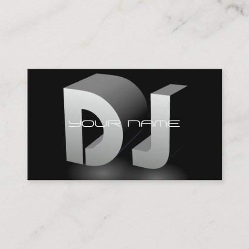 Customizable Unique DJ Business Card