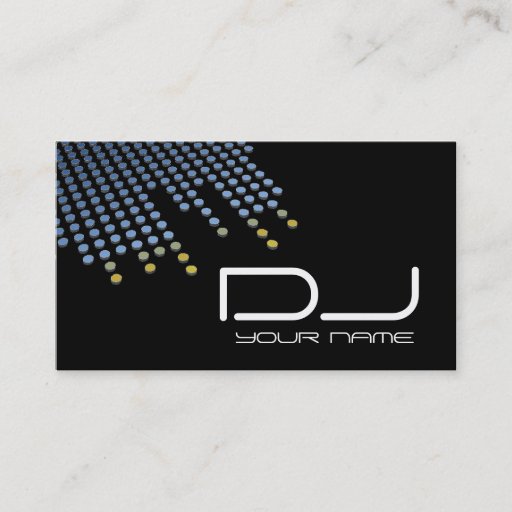 Customizable Unique DJ Business Card
