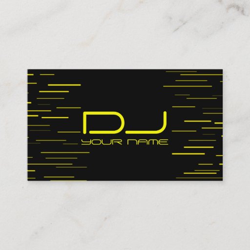Customizable Unique DJ Business Card