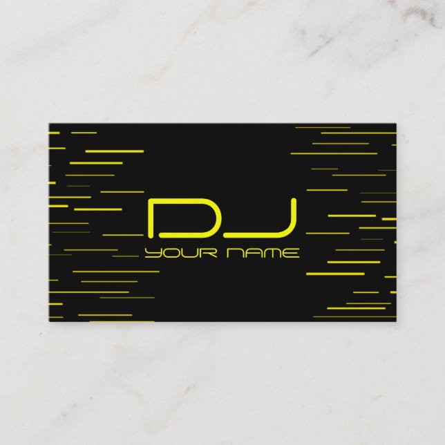 Unique DJ Business Card (Front)