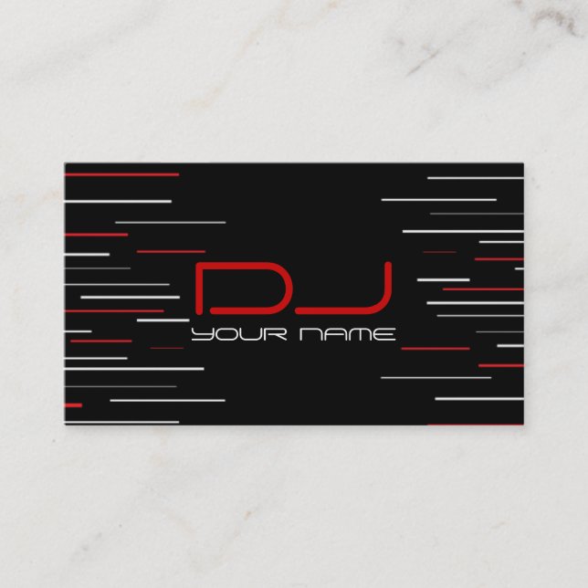 Unique DJ Business Card (Front)