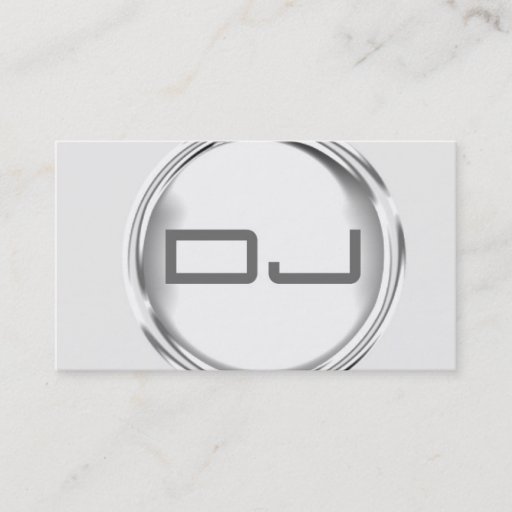 Customizable Unique DJ Business Card