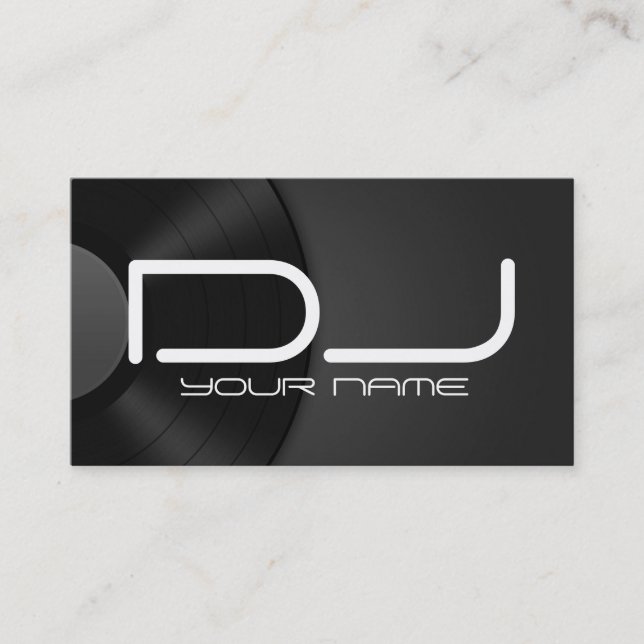 Unique DJ Business Card (Front)