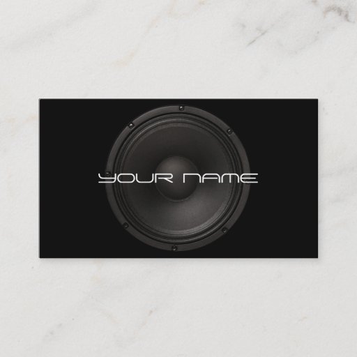 Customizable Unique DJ Business Card