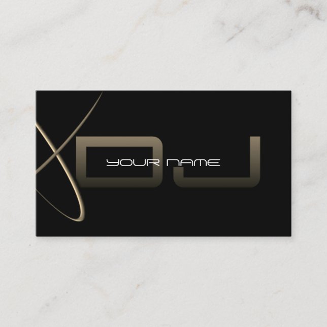 Unique DJ Business Card (Front)