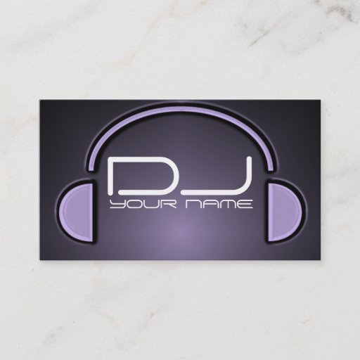 Customizable Unique DJ Business Card
