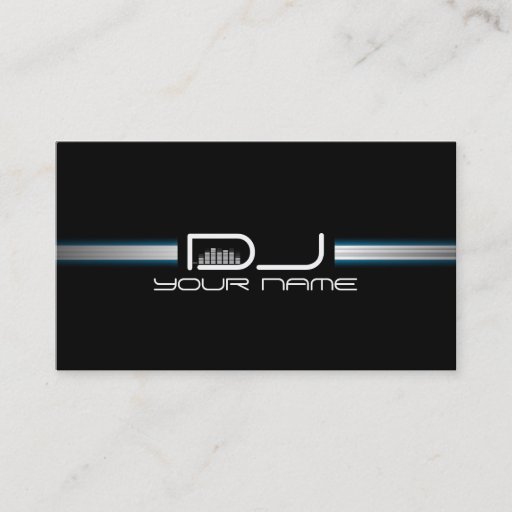 Customizable Unique DJ Business Card