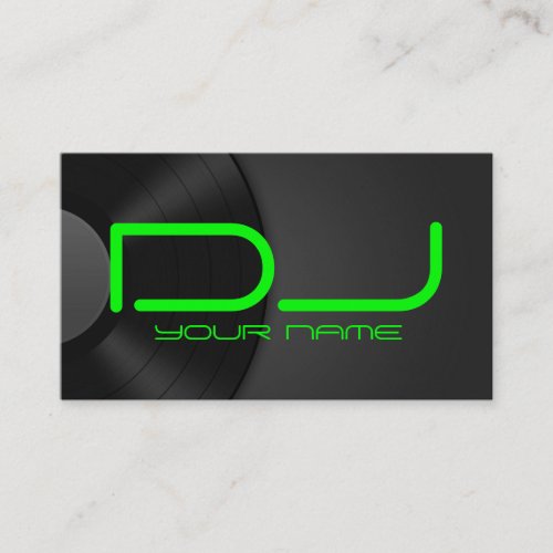 Unique DJ Business Card