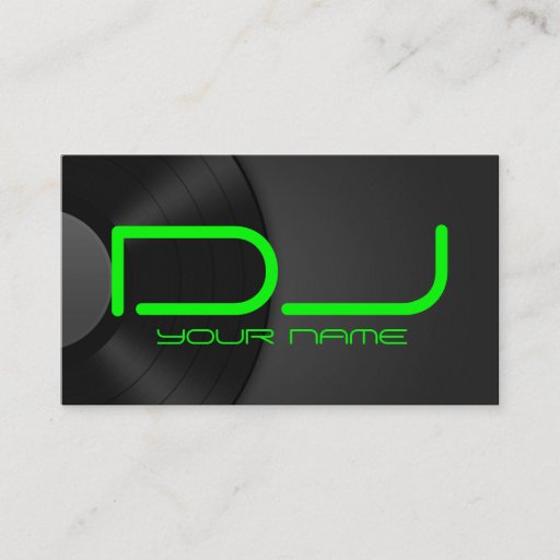 Customizable Unique DJ Business Card
