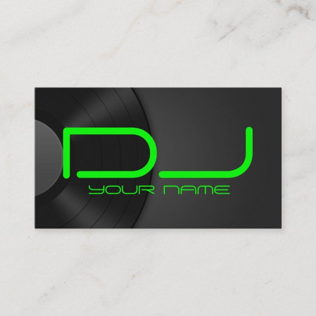 Unique DJ Business Card (Front)