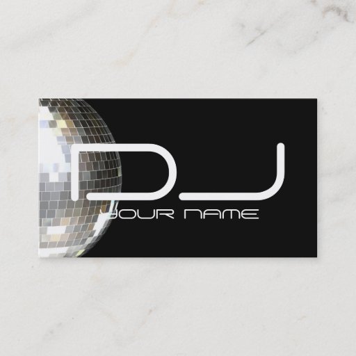 Customizable Unique DJ Business Card