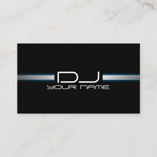 Customizable Unique DJ Business Card