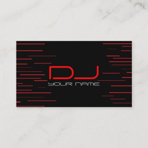 Customizable Unique DJ Business Card