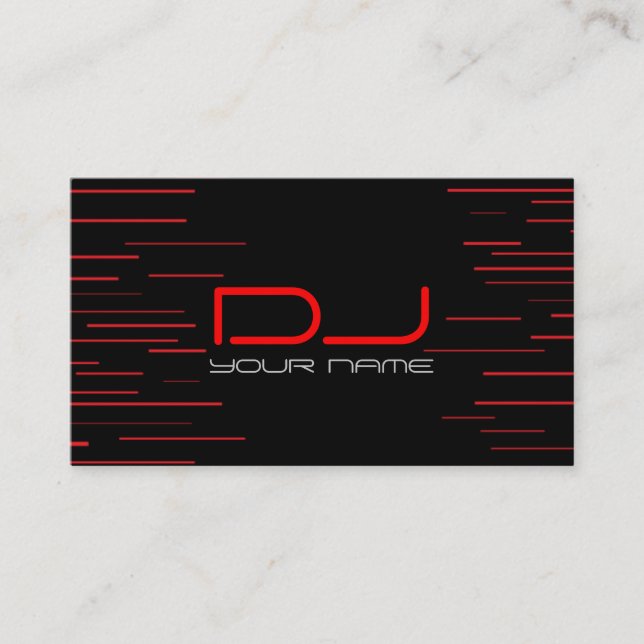 Unique DJ Business Card (Front)