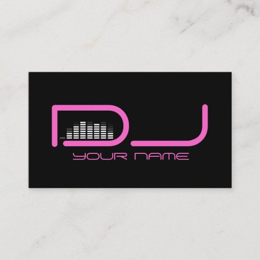 Customizable Unique DJ Business Card