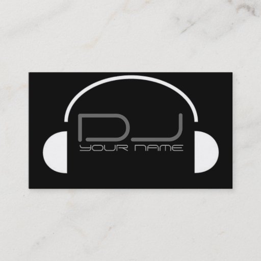 Customizable Unique DJ Business Card