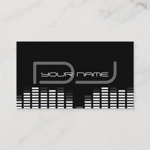 Customizable Unique DJ Business Card
