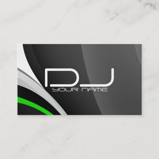 Customizable Unique DJ Business Card