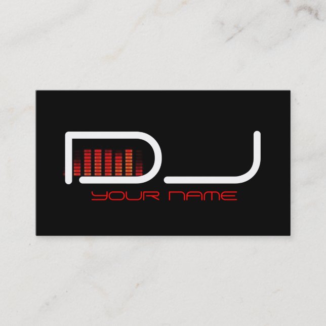 Unique DJ Business Card (Front)