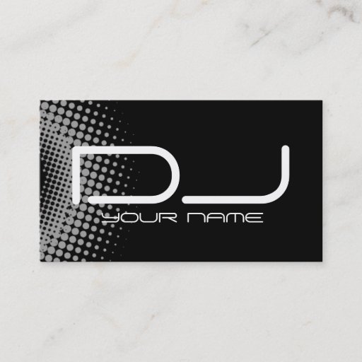 Customizable Unique DJ Business Card