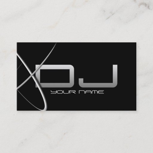 Customizable Unique DJ Business Card