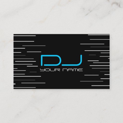 Customizable Unique DJ Business Card