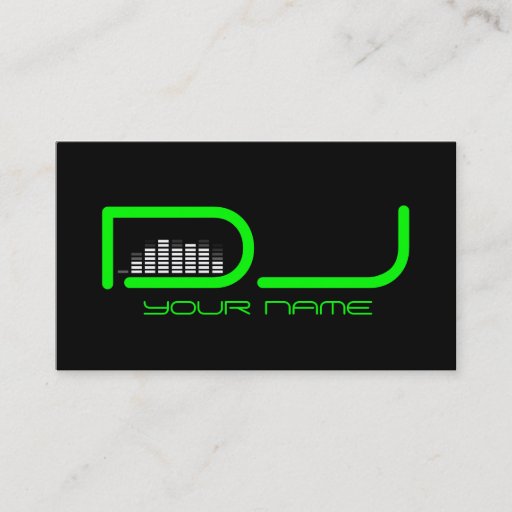Customizable Unique DJ Business Card
