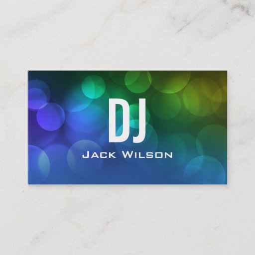 Customizable UNIQUE DJ BUSINESS CARD | Blue