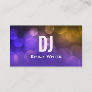 UNIQUE DJ BUSINESS CARD Purple