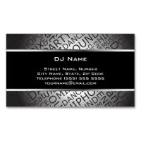 Unique DJ Magnetic Business Card