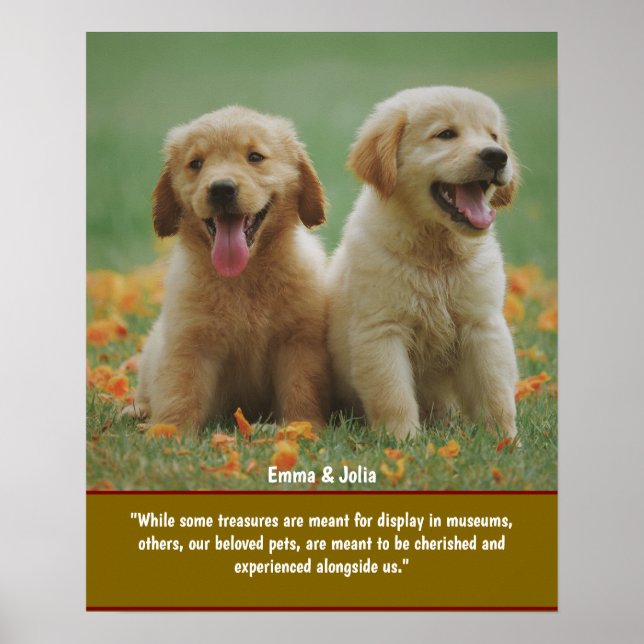 Unique Dog Lover Gift, Prints for Pet Remembrance (Front)