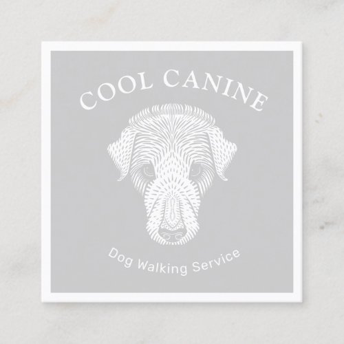 Unique Dog Walking Walker Business Card