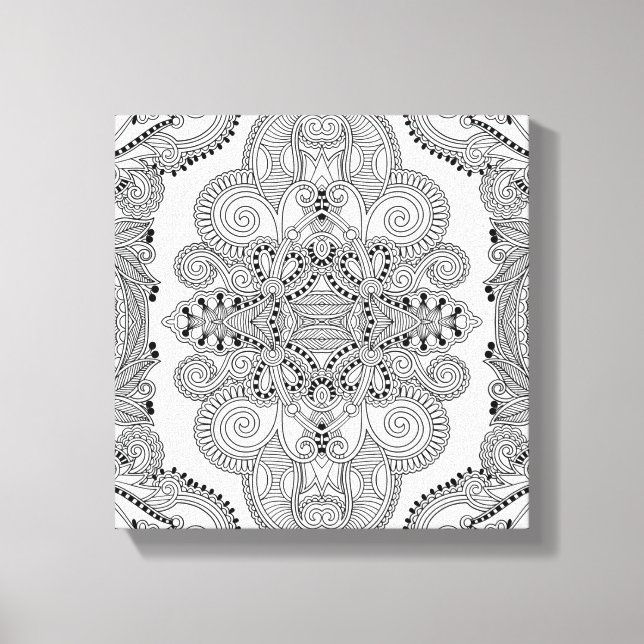 Unique Doodle 6 Canvas Print (Front)