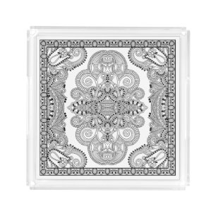 Unique Doodle Acrylic Tray
