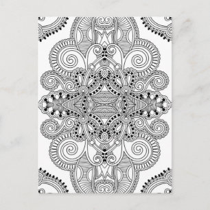 Unique Doodle Postcard